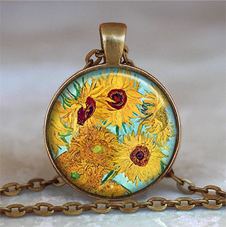 Collier tournesol Van Gogh