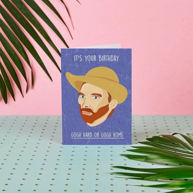 Carte d'anniversaire de Van Gogh