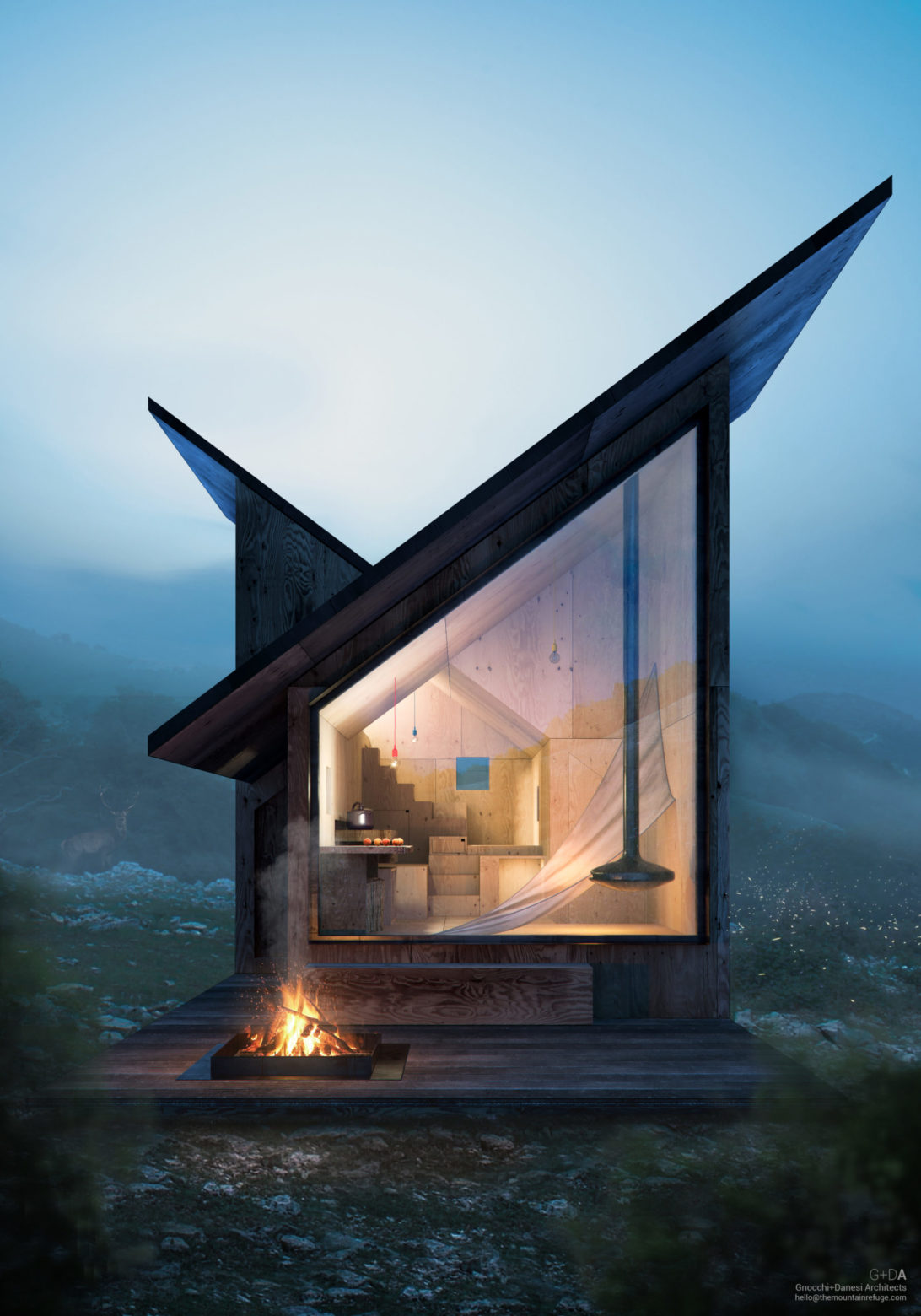 la cabine refuge hors réseau living1 Hors réseau au refuge de montagne