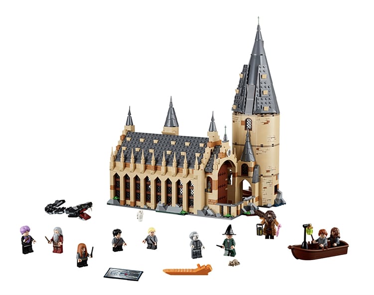 Ensemble LEGO de la grande salle de Poudlard