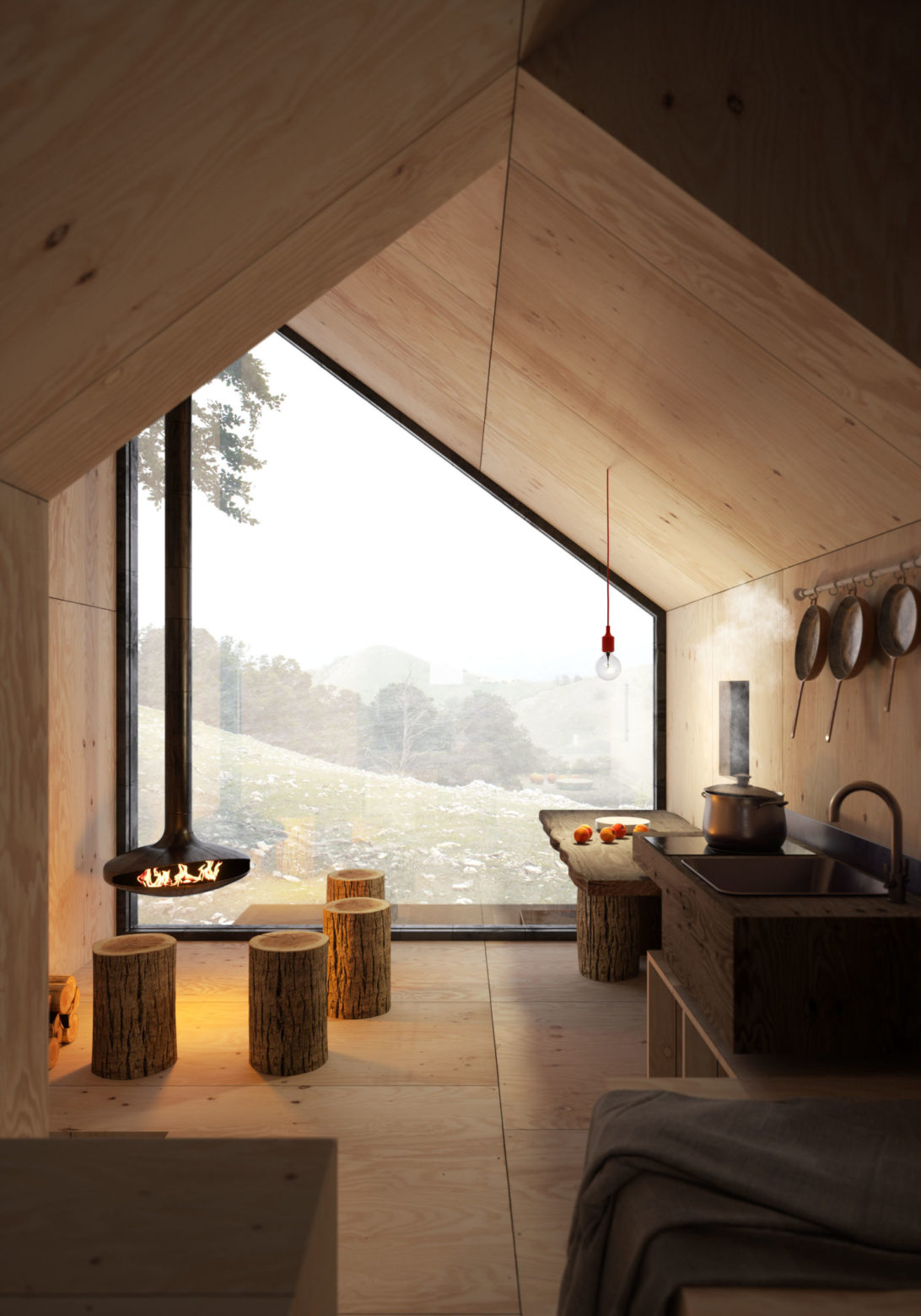 la cabine refuge hors réseau living4 Hors réseau au refuge de montagne