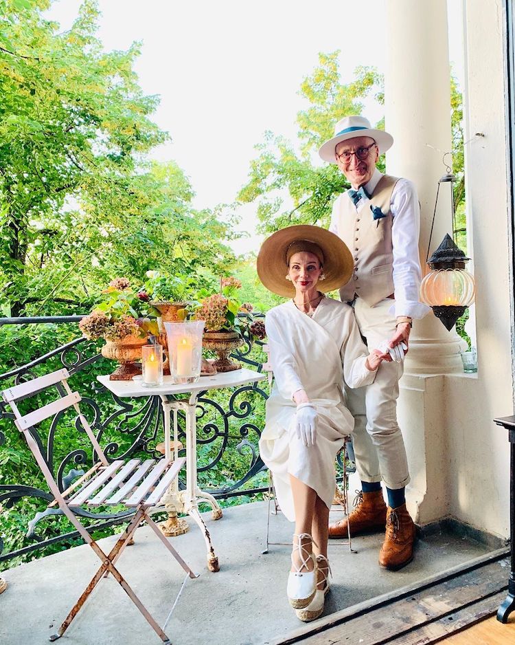 Icônes de mode d'amis âgés