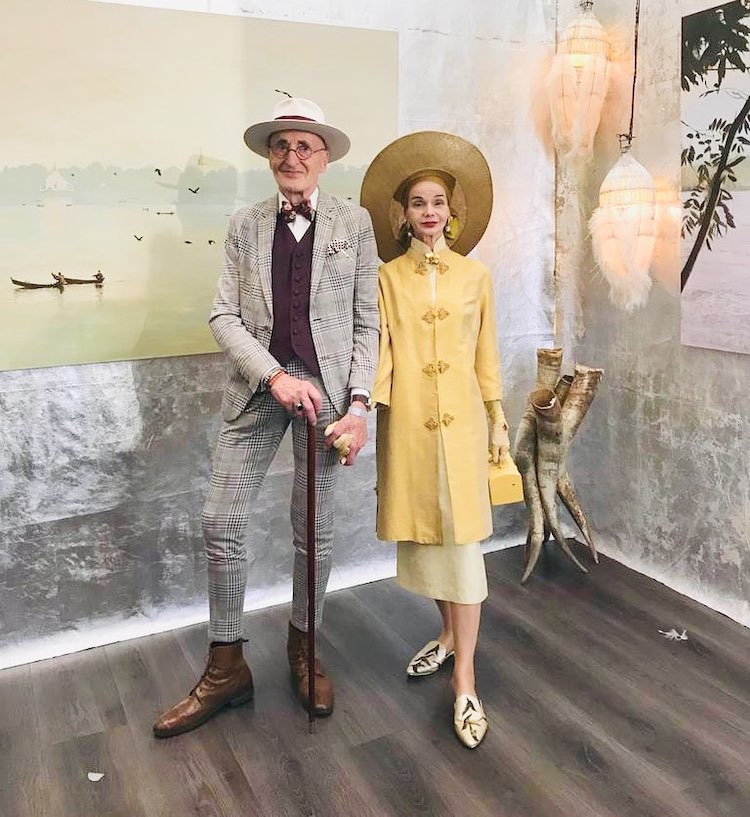 Icônes de mode d'amis âgés