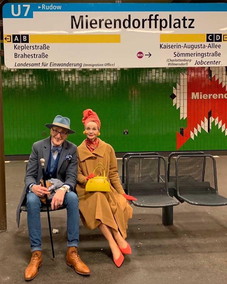 Icônes de mode d'amis âgés