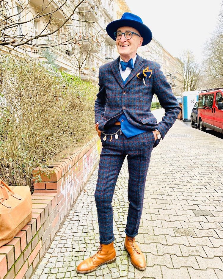 Icônes de la mode des amis âgés