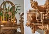 Une plante envahit un univers en carton incroyablement complexe pour les robots par Greg Olijnyk