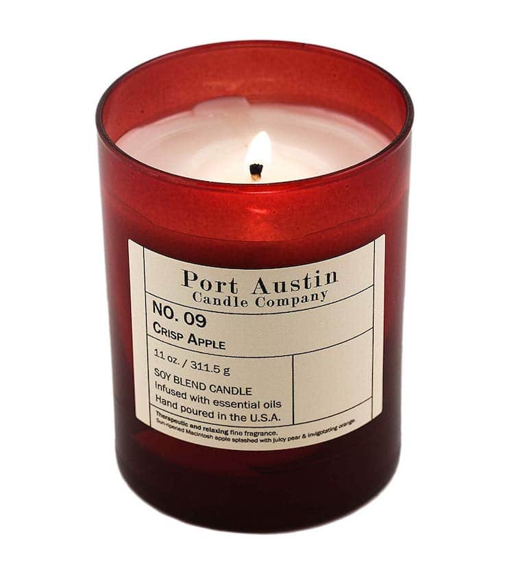 Bougie de soja parfumée à la pomme 
