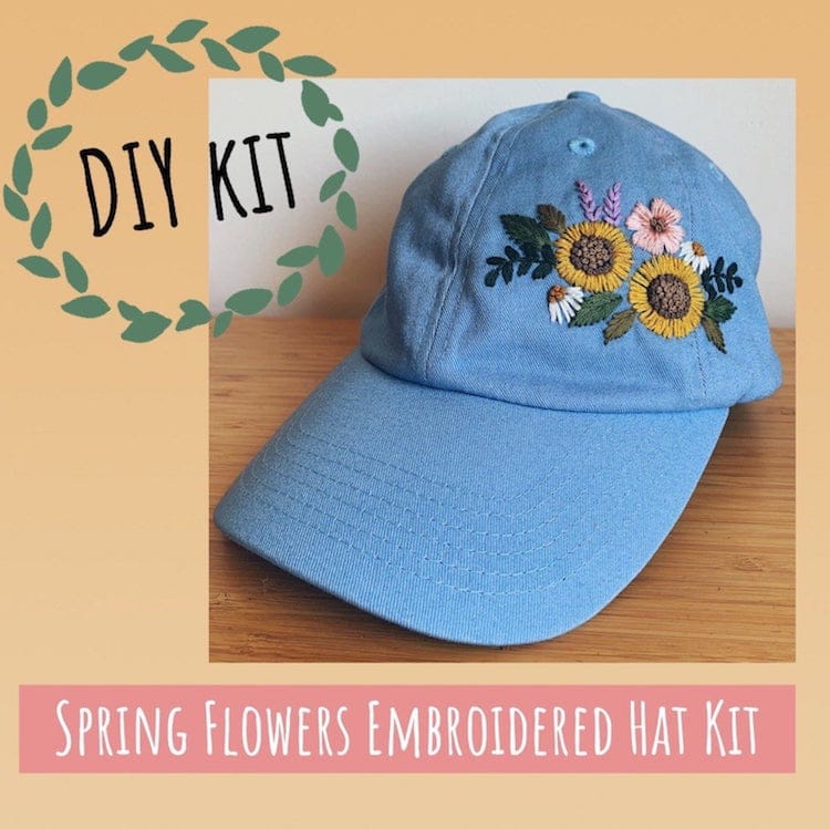 Kit de broderie de chapeau