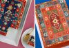 Passepoilé de motifs géométriques et ornés, couvertures à la crème au beurre Shag Cakes par Alana Jones-Mann