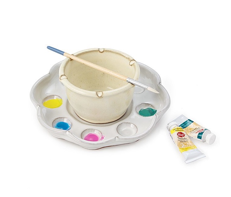 Palette de peintre pétale