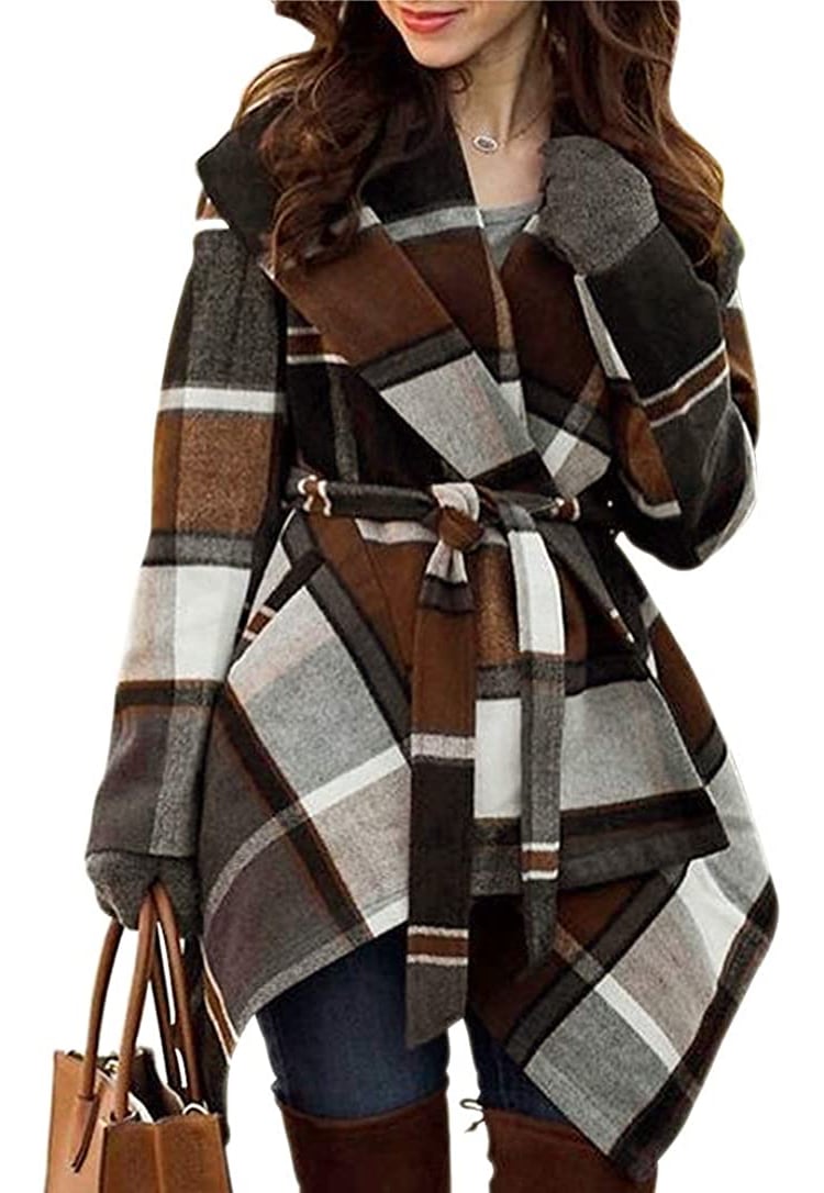 Manteau châle en laine sur Amazon