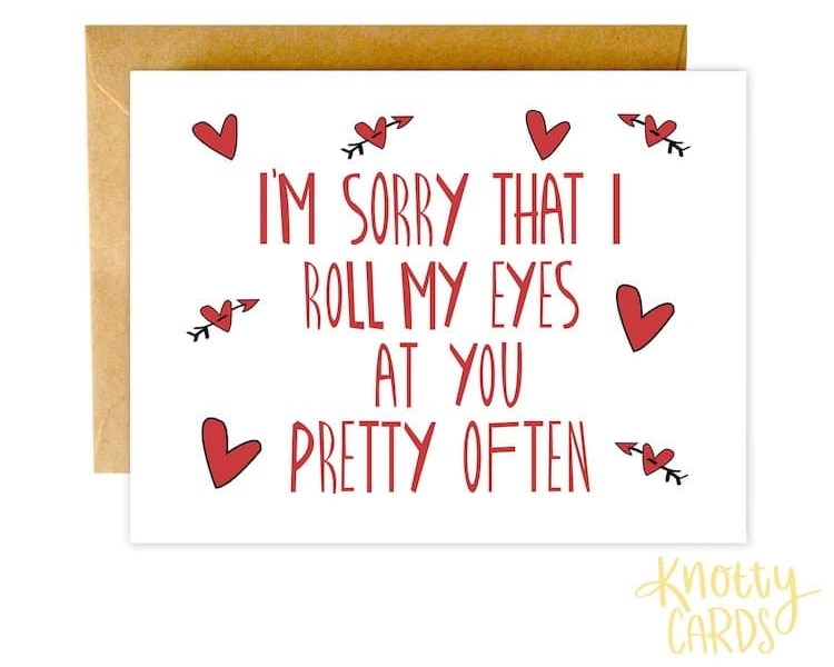 Carte de Saint Valentin drôle
