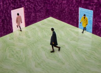 L’espace du défilé Prada FW21 pour homme par Rem Koolhaas + AMO
