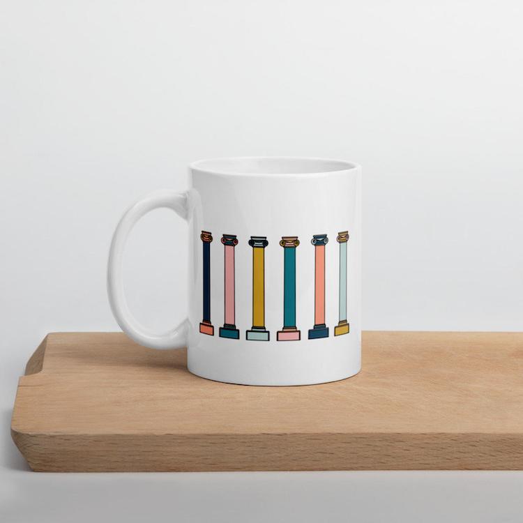 Tasse colonne - 15 tasses inspirées de l'architecture pour les amateurs de design