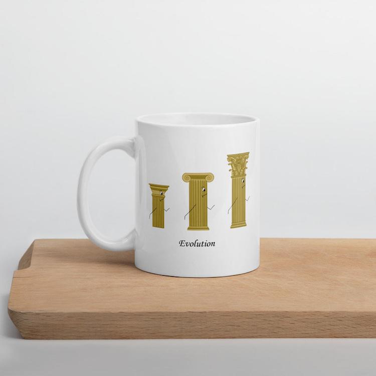 Tasse colonne - 15 tasses inspirées de l'architecture pour les amateurs de design