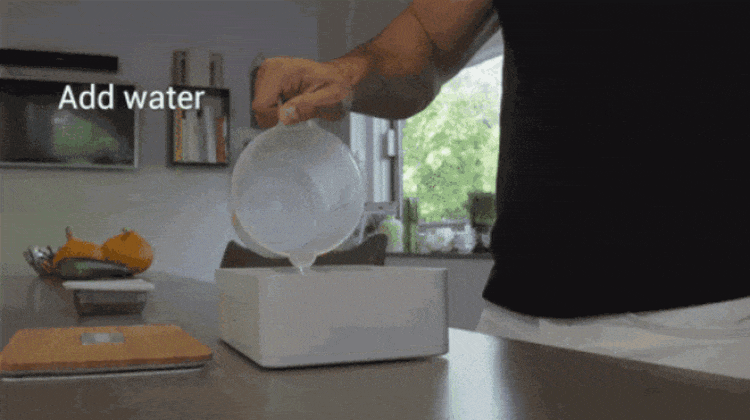 Heatbox Boîte à lunch auto-chauffante Instructions Gif