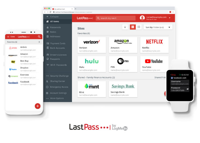 Comptes gratuits LastPass