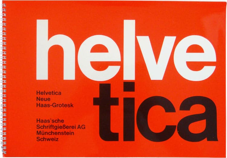 Spécimen Helvetica