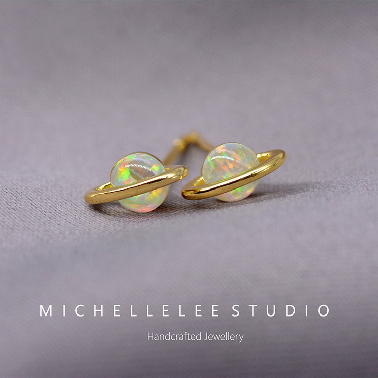Boucles d'oreilles Opale Octobre