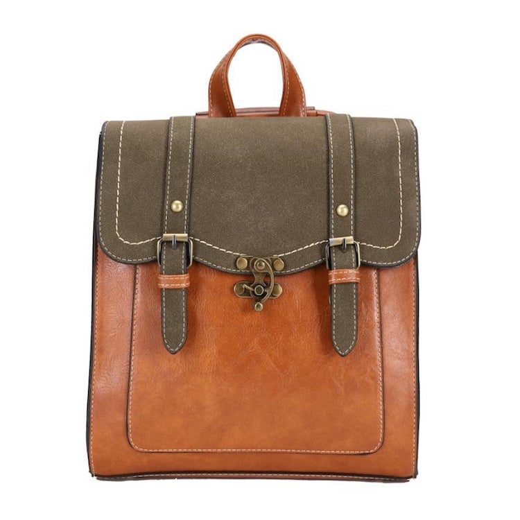 Sac à dos convertible en cuir végétalien