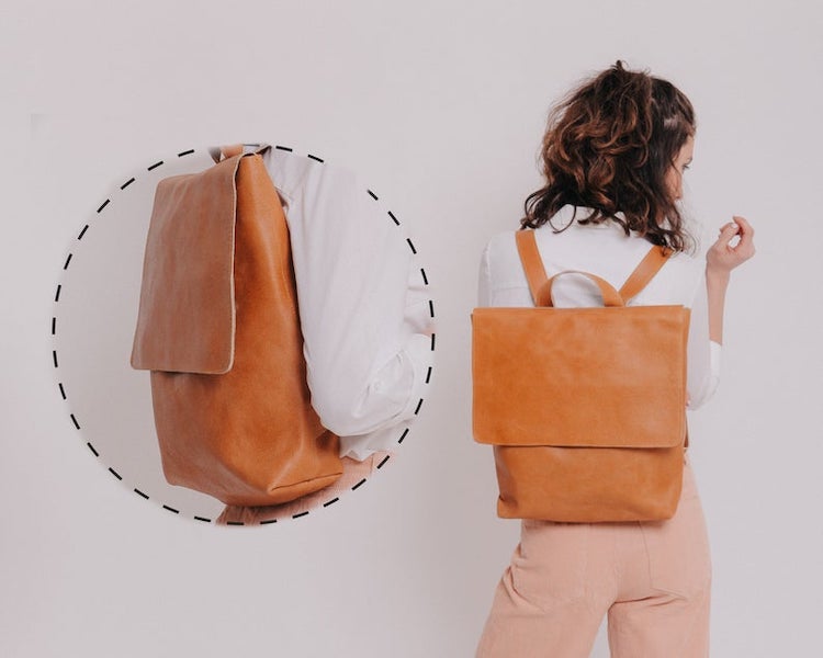 Sac à dos en cuir décontracté