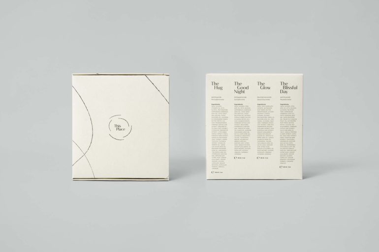 Belle image de marque pour la crème CBD biologique 'This Place'