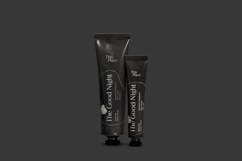 Belle image de marque pour la crème CBD biologique 'This Place'