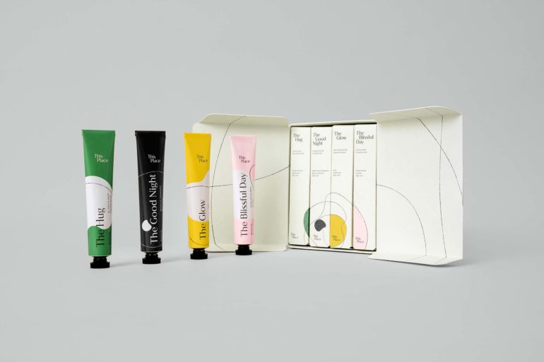 Belle image de marque pour la crème CBD biologique 'This Place'