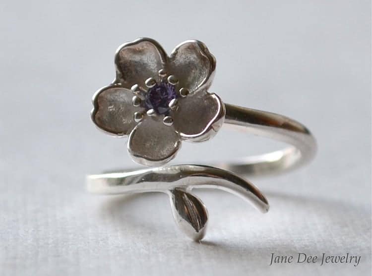 Bague fleur de cerisier