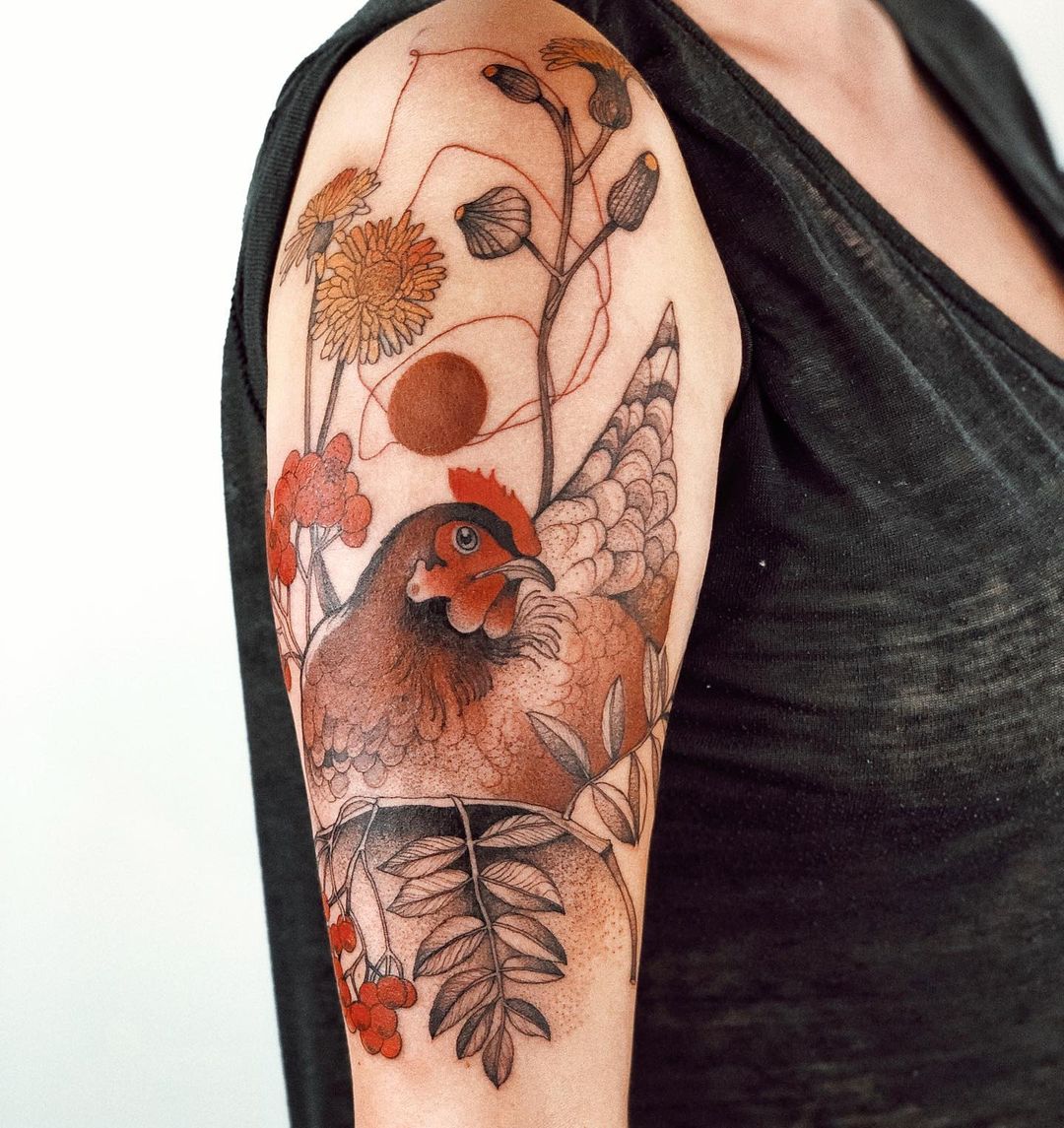 Art de tatouage inspiré de la nature par Dzo Lamka