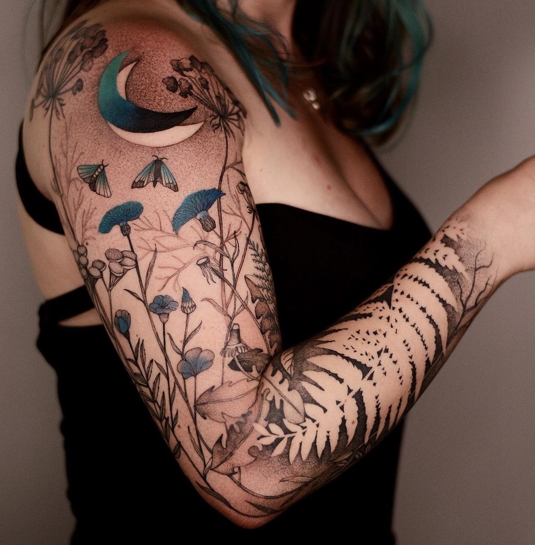 Art de tatouage inspiré de la nature par Dzo Lamka