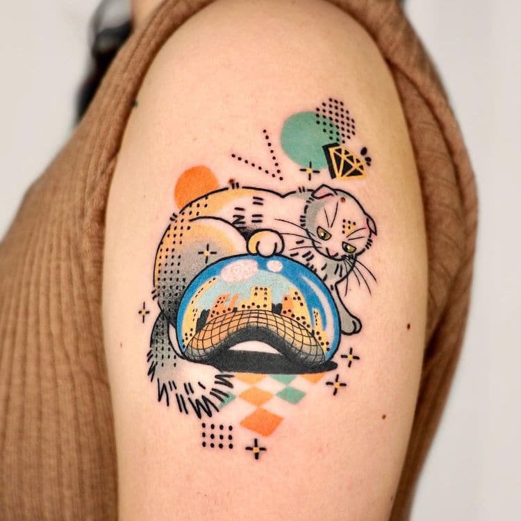 Petits tatouages ​​mignons de poule