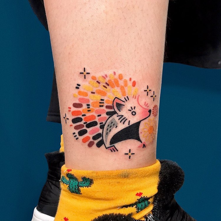 Petits tatouages ​​mignons de poule