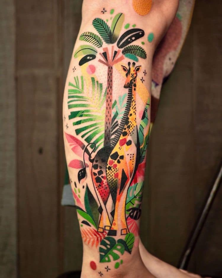 Petits tatouages ​​mignons de poule