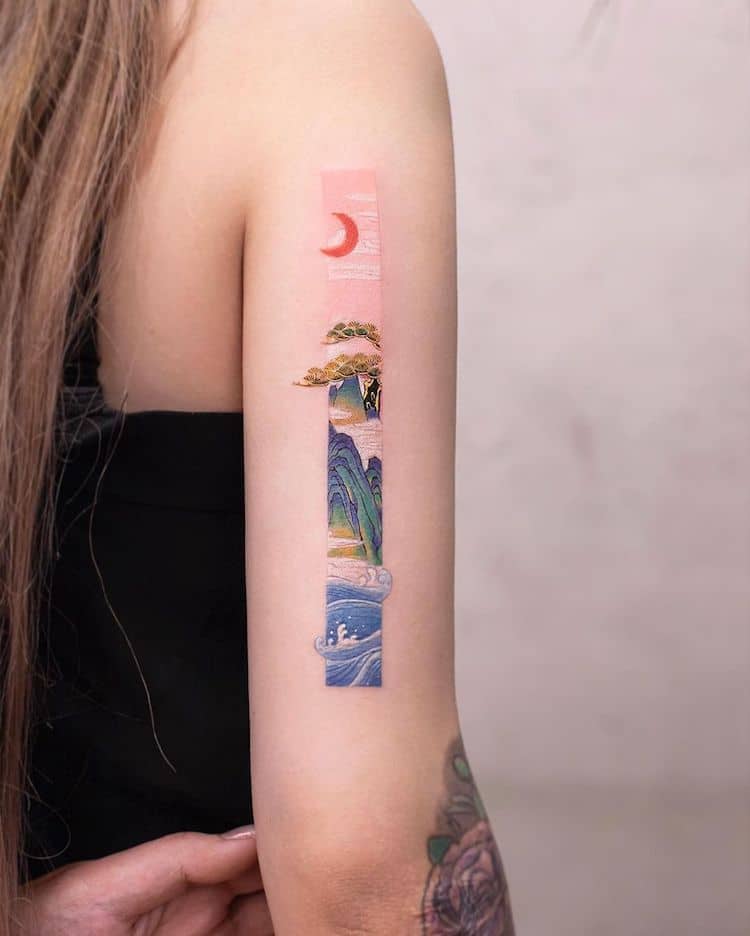 Art de tatouage d'inspiration chinoise par Franky Yang