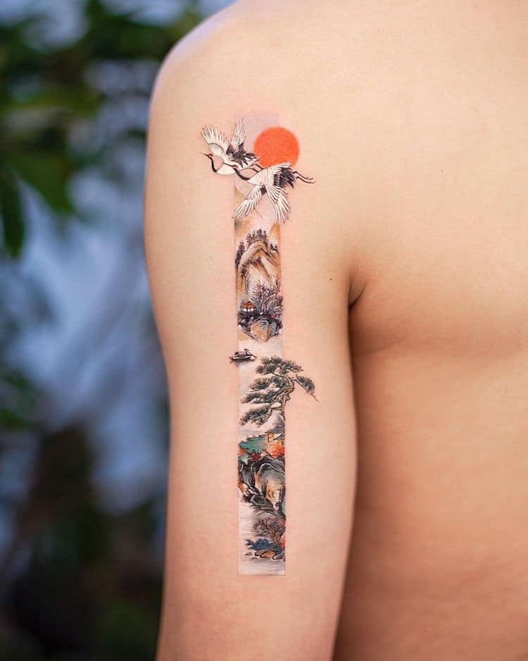 Art de tatouage d'inspiration chinoise par Franky Yang
