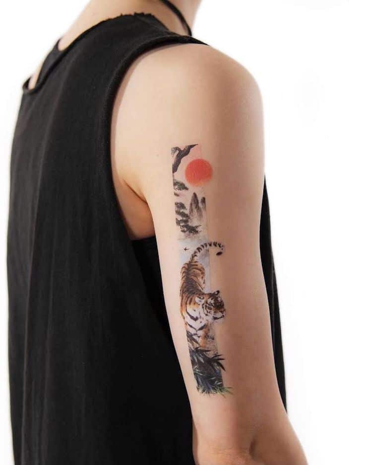 Art de tatouage d'inspiration chinoise par Franky Yang