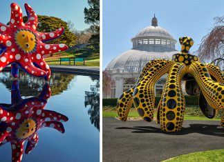 Cosmic Nature: Une exposition spectaculaire remplie de pois de Yayoi Kusama s’étend sur le jardin botanique de New York