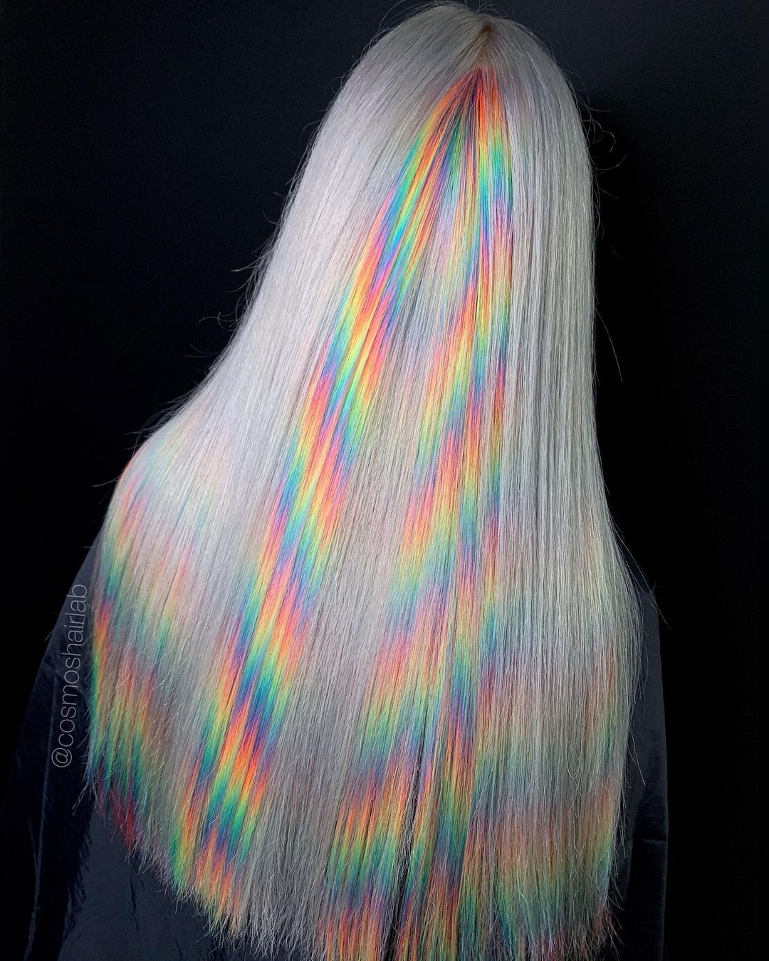Cheveux arc-en-ciel