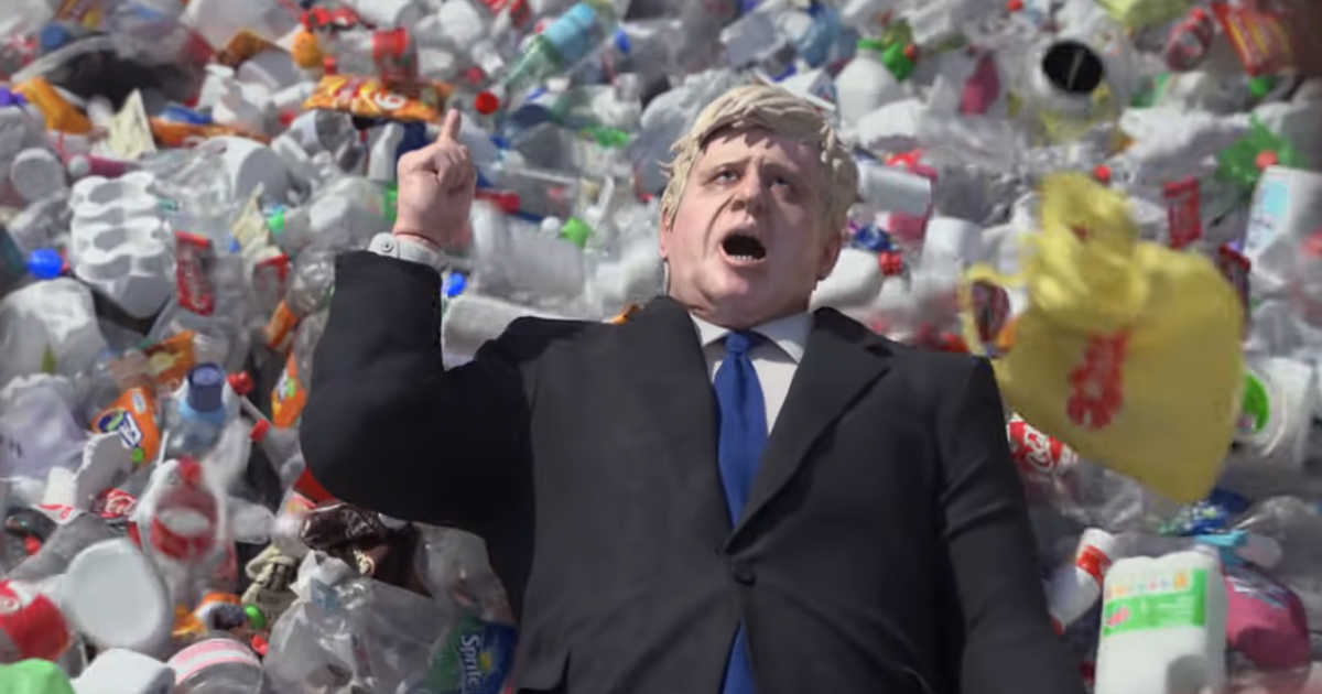 Une nouvelle animation satirique de Greenpeace Swamps Boris Johnson ...