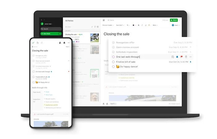 Outils de gestion des tâches Evernote