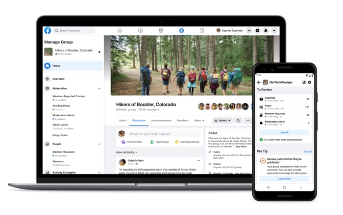 Outils de groupes Facebook