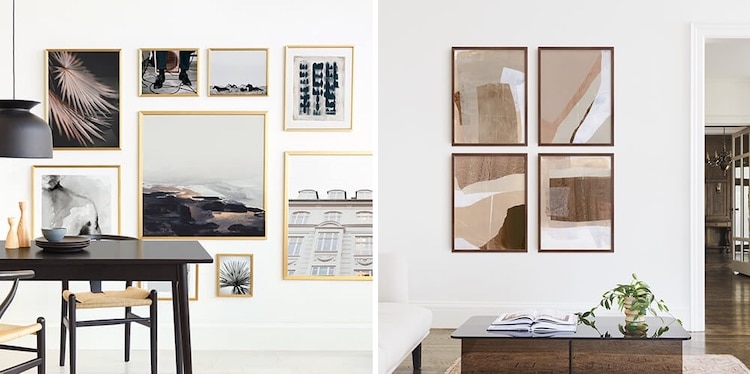 Dispositions murales de la galerie