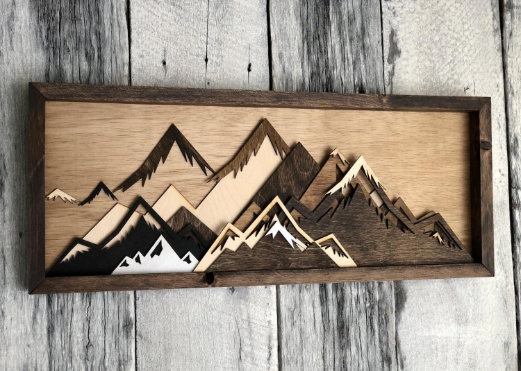 Boutons et perle Etsy Wood Wall Art