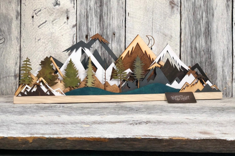 Boutons et perle Etsy Wood Wall Art