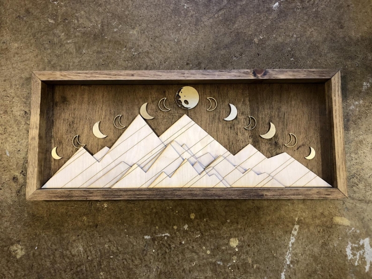 Boutons et perle Etsy Wood Wall Art