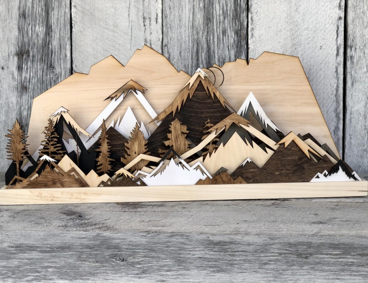 Boutons et perle Etsy Wood Wall Art