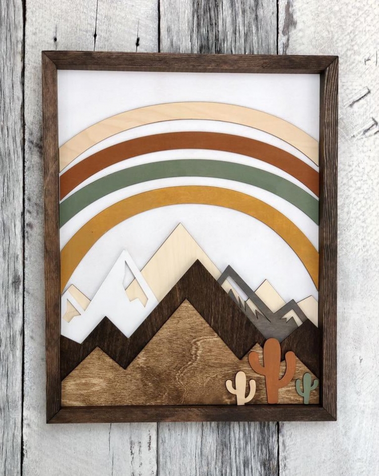 Boutons et perle Etsy Wood Wall Art