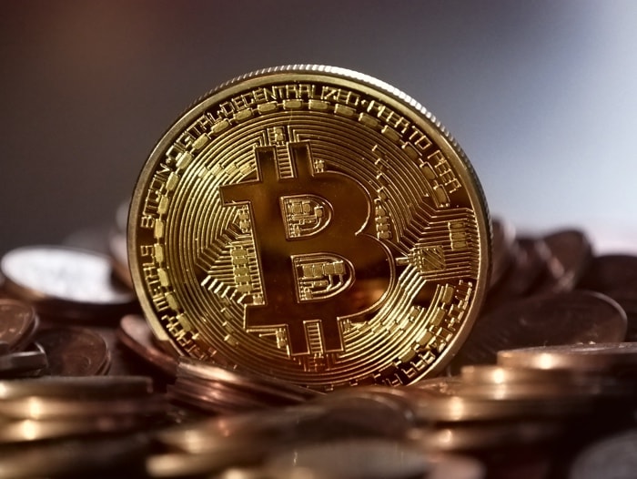 Portefeuille matériel carré pour Bitcoin