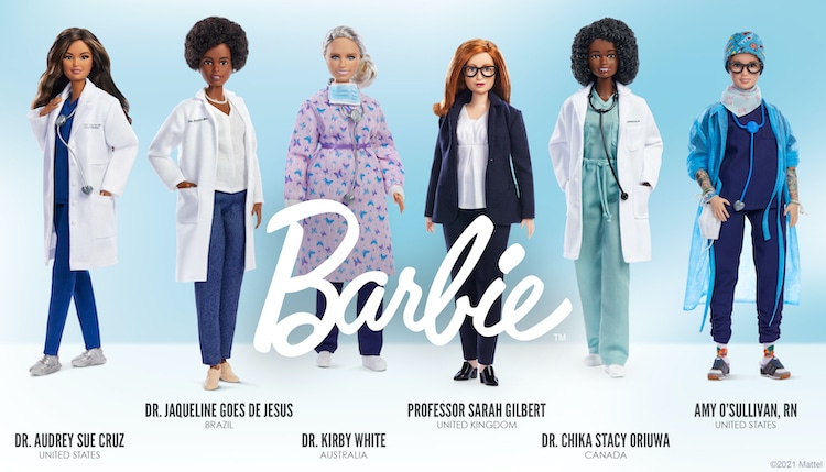 Poupées Barbie Covid-19 Pandémie Femmes Héros 